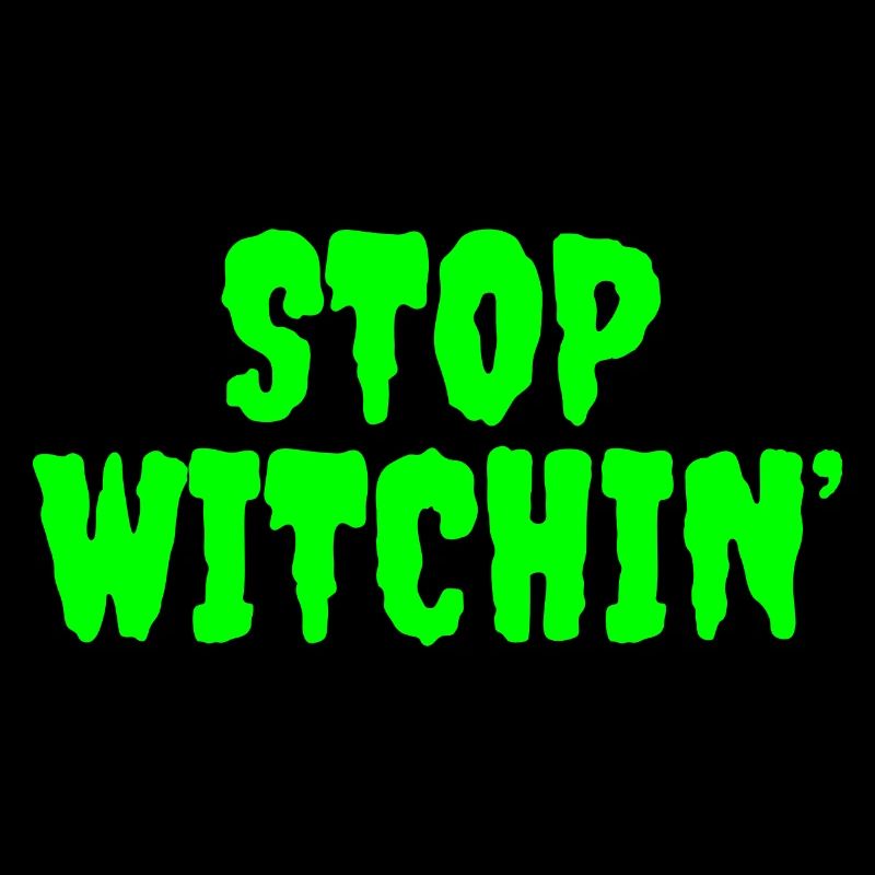 Lebendige Stop Witchin Horror Typografie