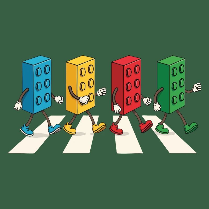 Zebra Made Of Bricks Creative Block Builder