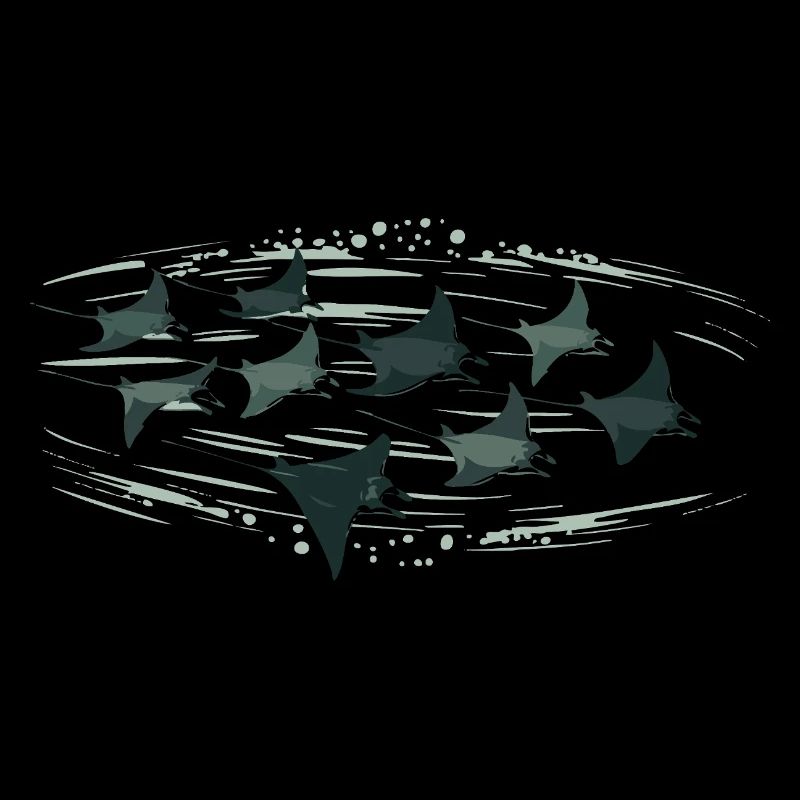 Manta Ray School – Elegant Underwater World