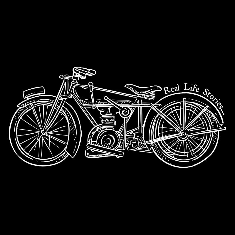 Vintage Bicycle Engine Sketch