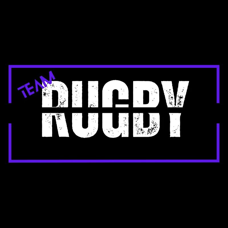 Mannschaft Rugby Blau