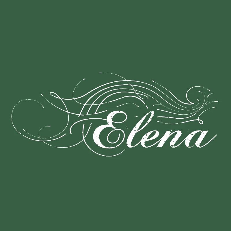 Elena décorée en blanc