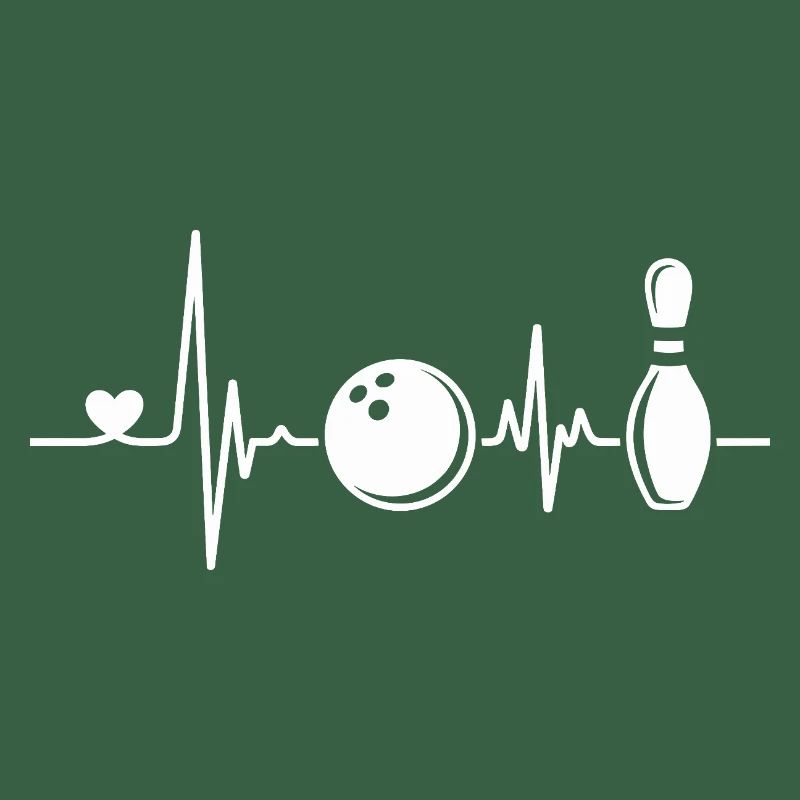 Conception de battement de cœur de bowling