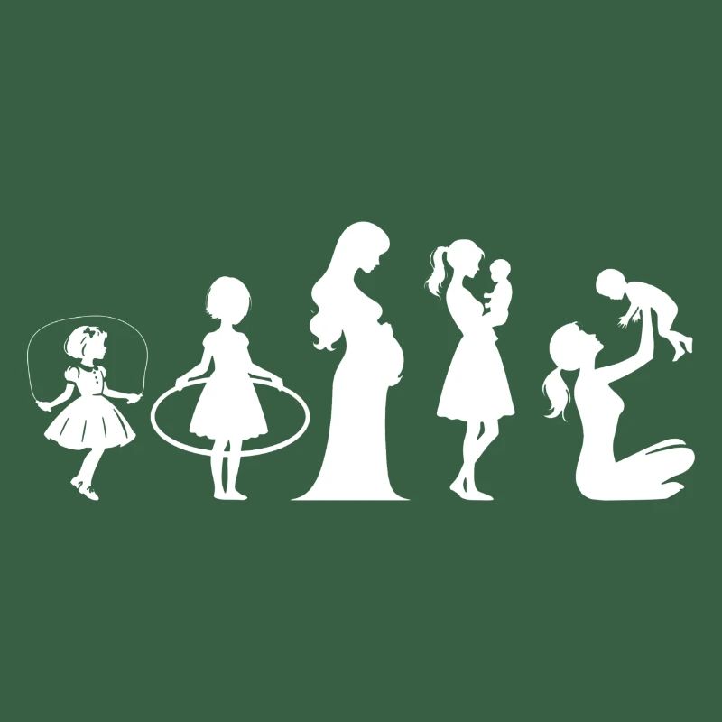 Evolution Mama Muttertag kind Familie