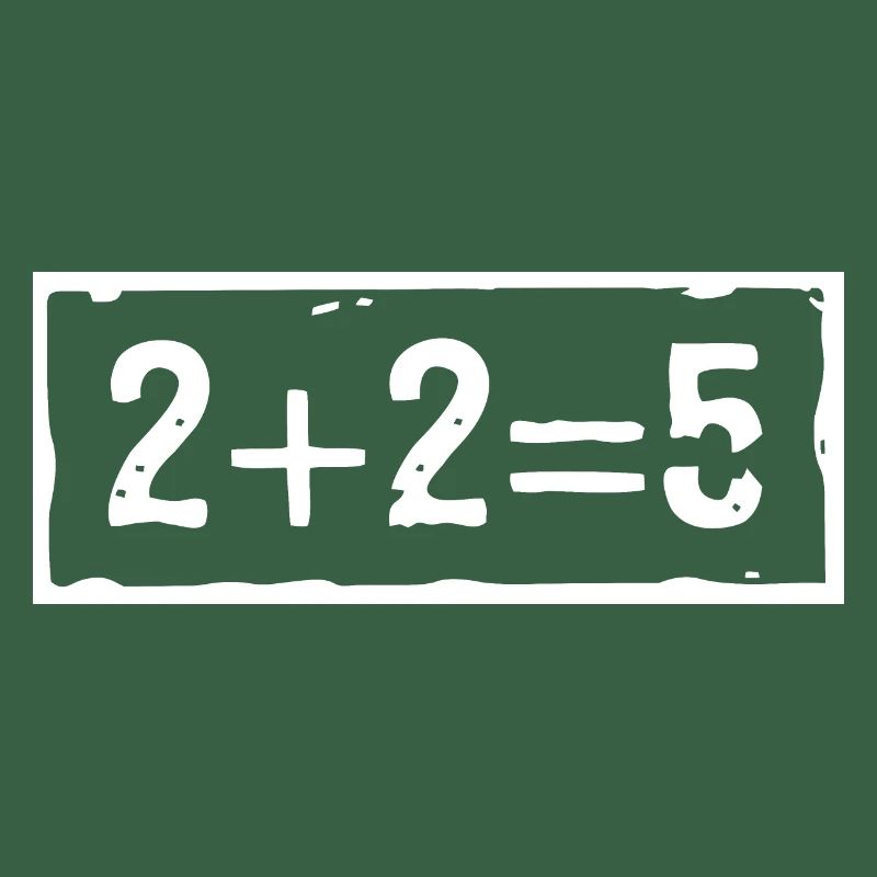 2 plus 2 ergibt 5 (dunkel)