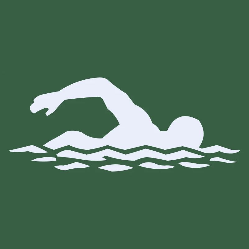 Float silhouette in water