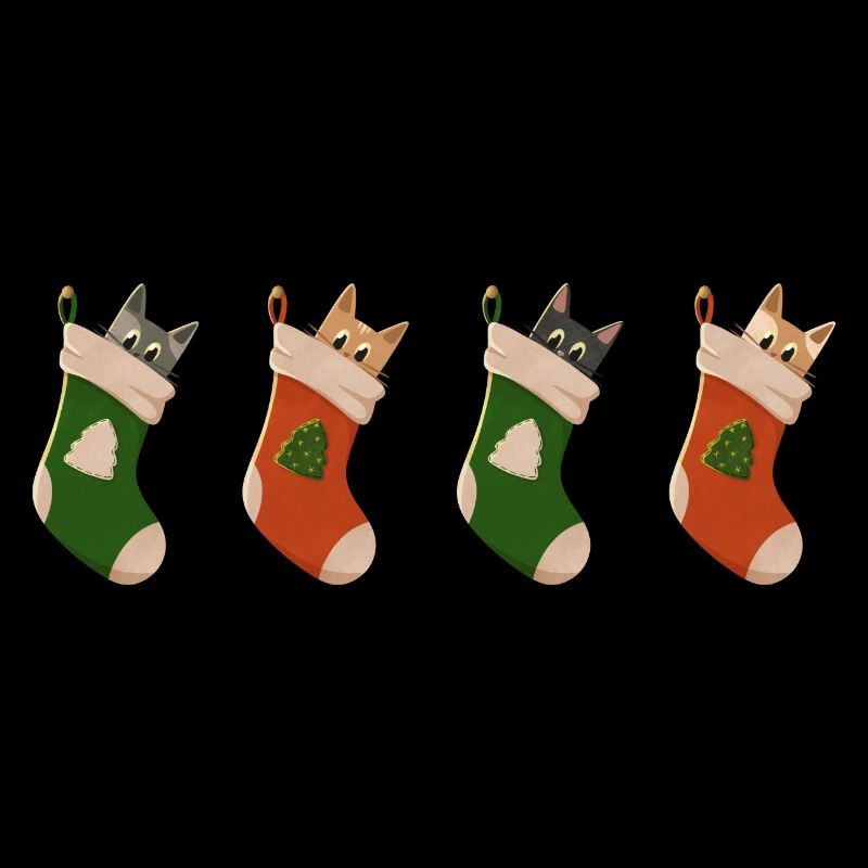 Chats en bottes pour Noël