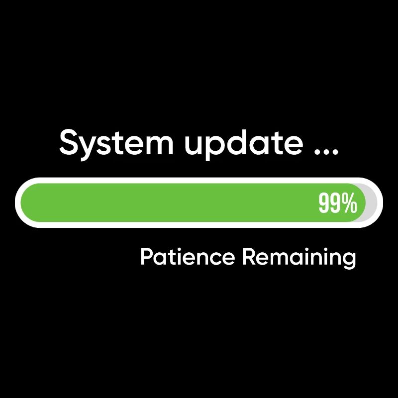 System-Update 99% verbleibende Geduld