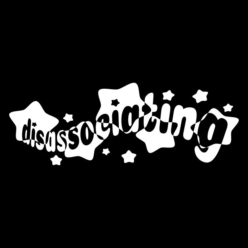 Disassociating Stars Typography (vector)