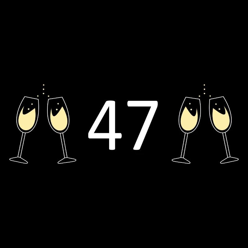 47e anniversaire 47 ans 47 ans numéro 47
