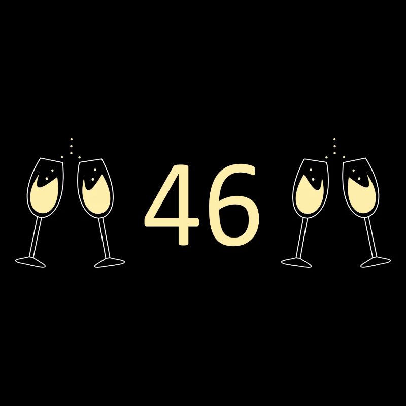 46e anniversaire 46 ans 46 ans numéro 46