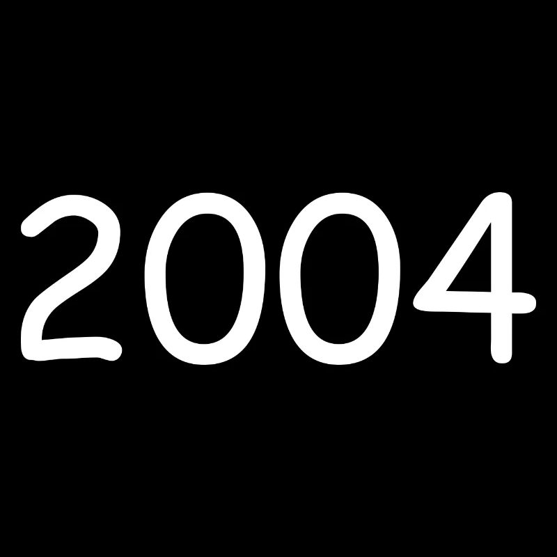 2004 20th birthday year white
