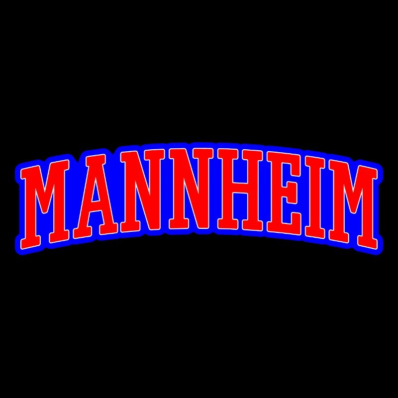 Marque de mots Mannheim Rouge Bleu