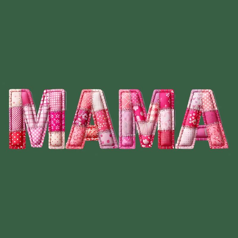 Mom Handmade Patchwork Font