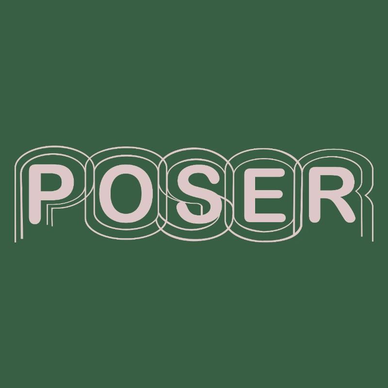 Minimalist POSER Text Design