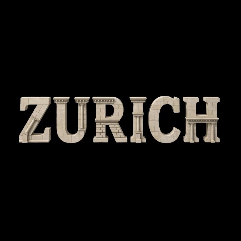 Conception typographique de la ville de Zurich