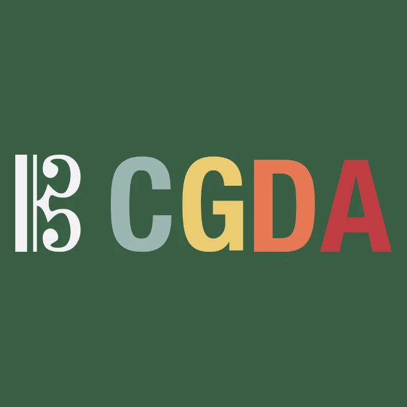 CGDA viola tuning string musician retro