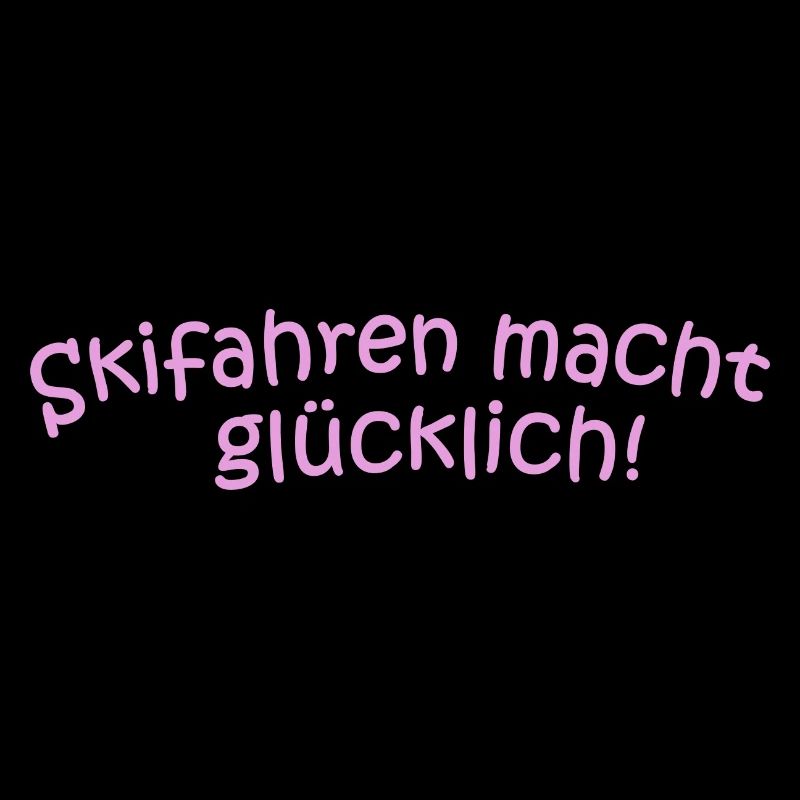 Skifahren glücklich