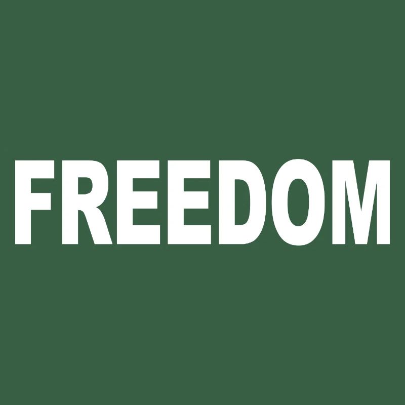 Freedom Typography Statement Design