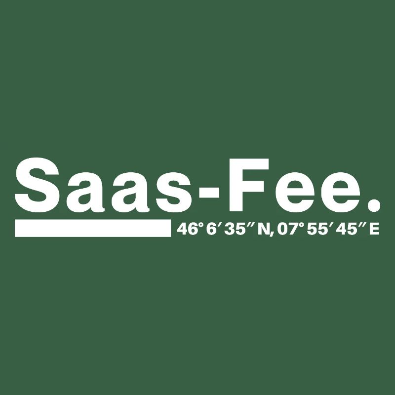Saas-Fee Koordinaten Wallis Schweiz