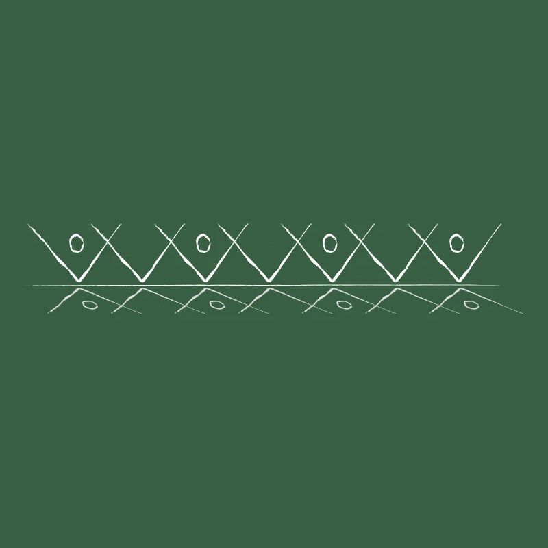 Line pattern with reflection