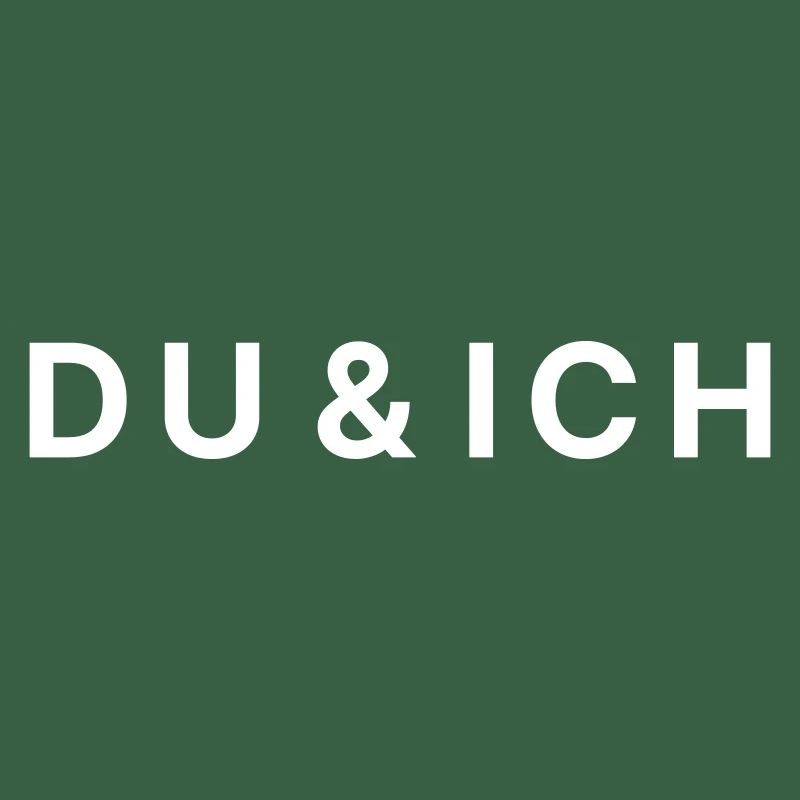Du & Ich – Romantisches Love Textdesign