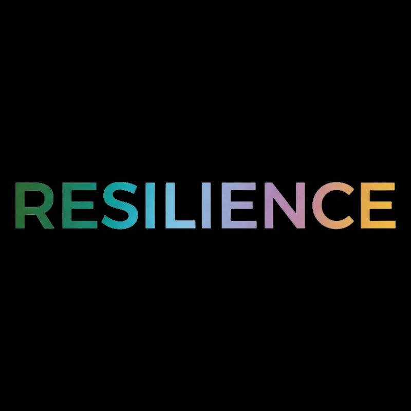 Resilienz Gradient Typo