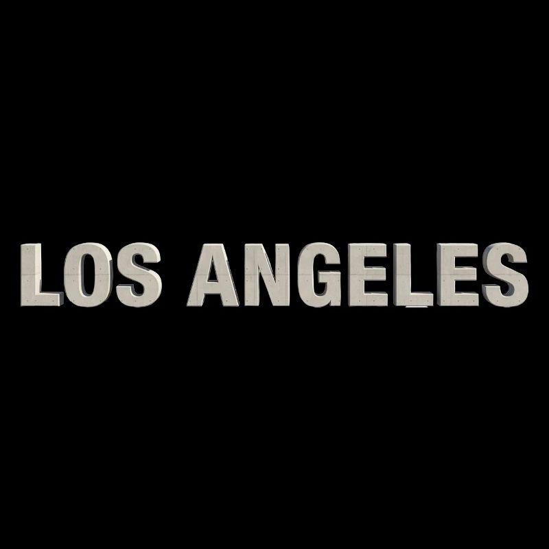 LOS ANGELES – Modern Concrete Typography