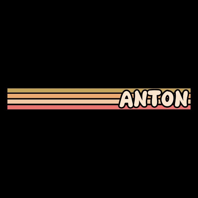 Design rétro nostalgique nommé Anton