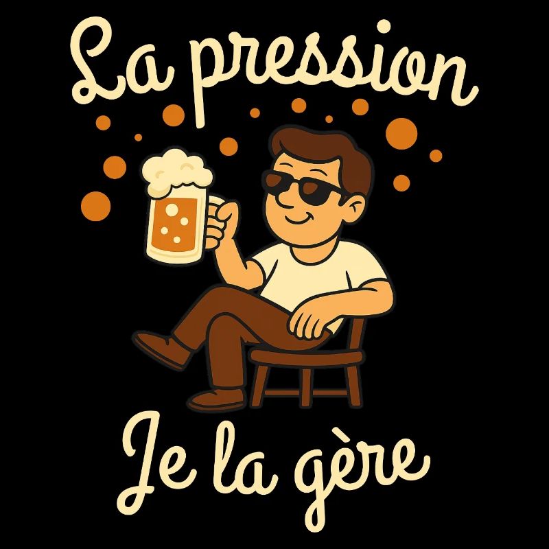 Druck, den ich schaffe, Bierhumor