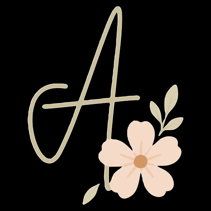 Monogramme A Floral