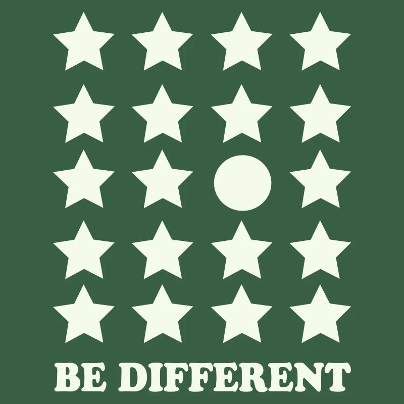 Be Different Star Grid Circle