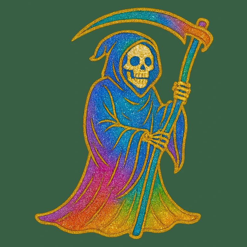 Regenbogen Sensenmann