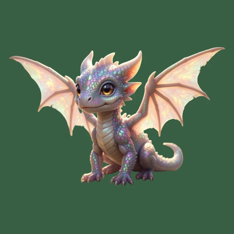 Iris Dragon: Iridescent Winged Dragon