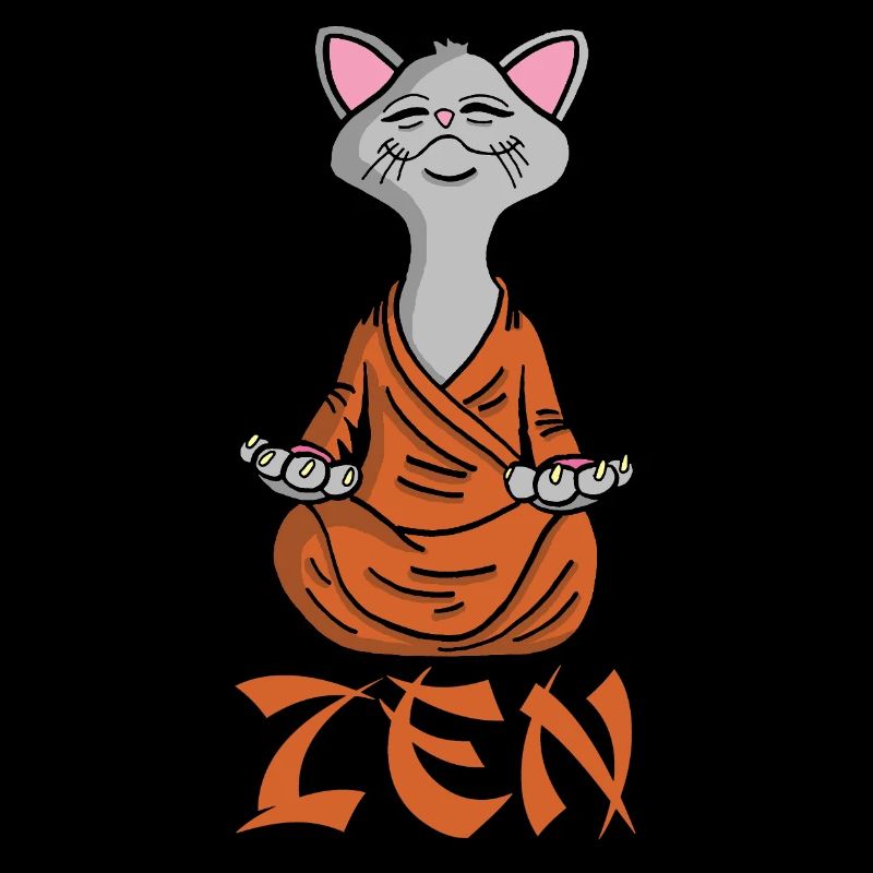 Cat doing yoga