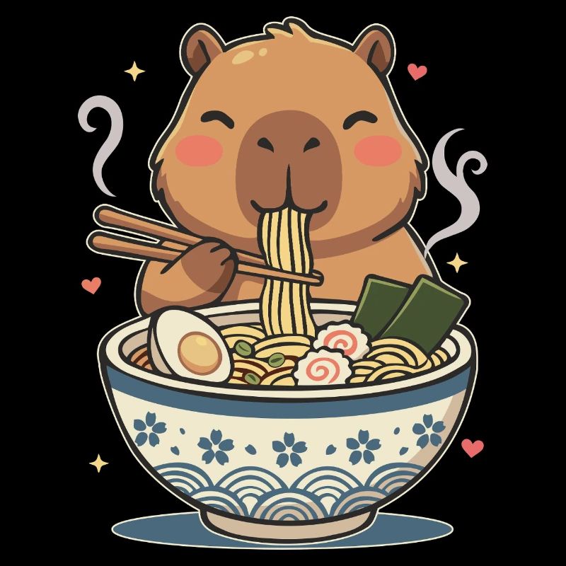 Ramen Cute Kawaii Capybara