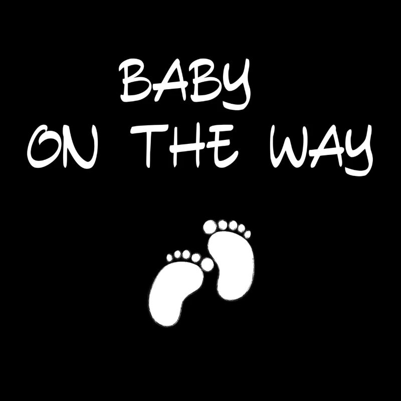 Empreintes de pas de bébé en route