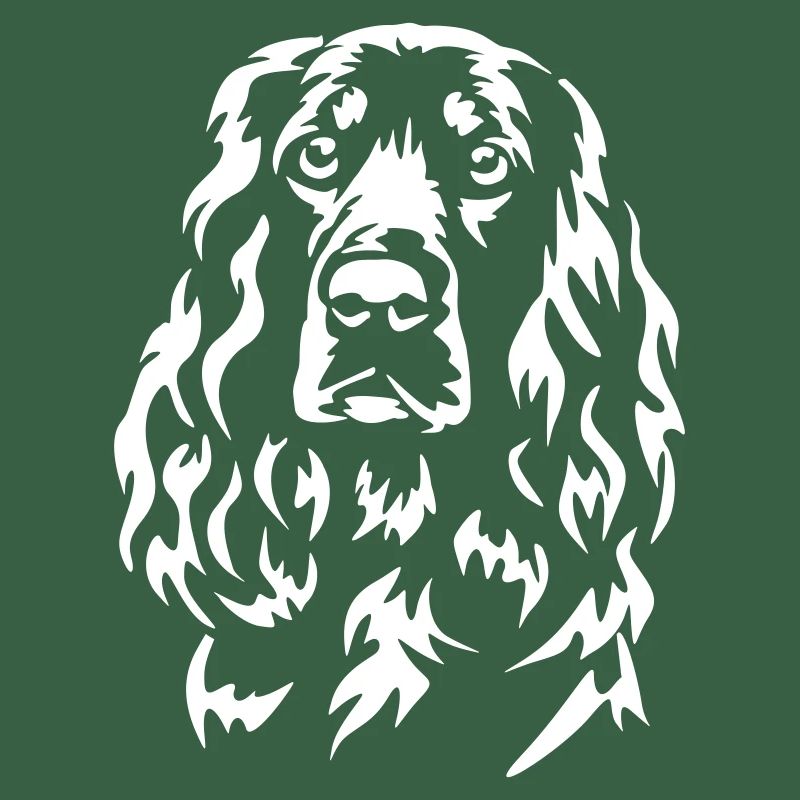 Field Spaniel Head "Black Edition"