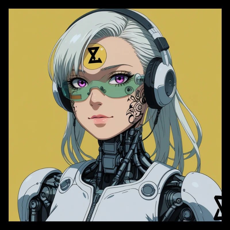 Cyborg Avatar mit Headset