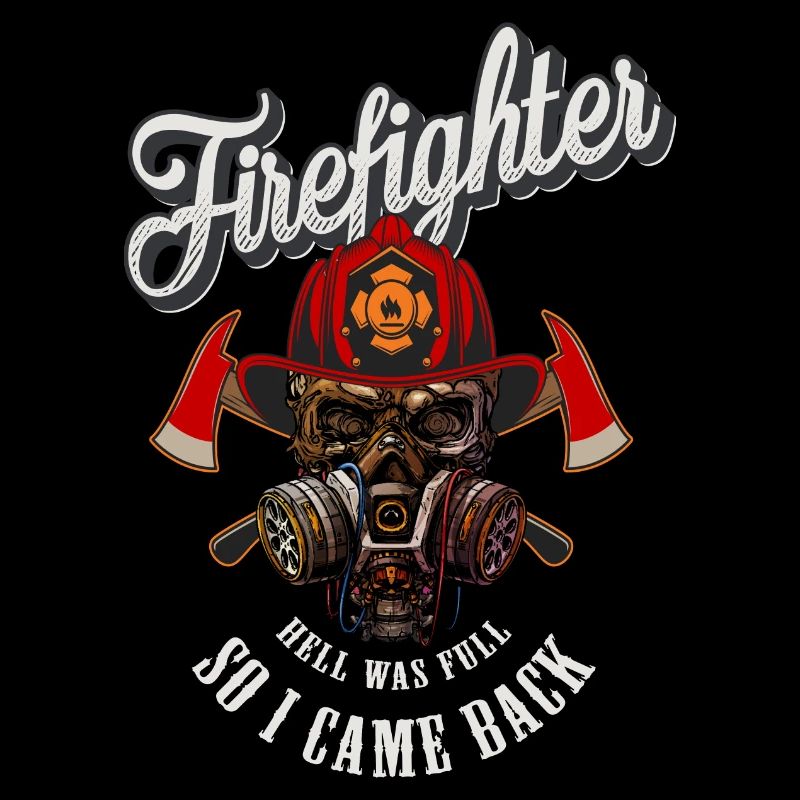 Chemise de retour de crâne de pompier