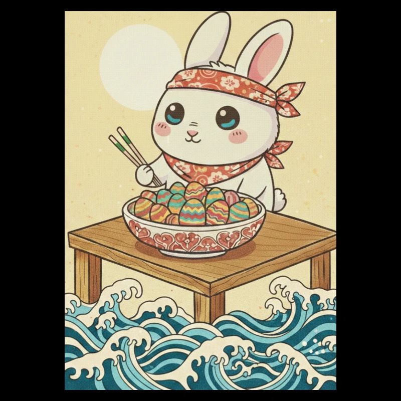 Lapin de Pâques Kawaii