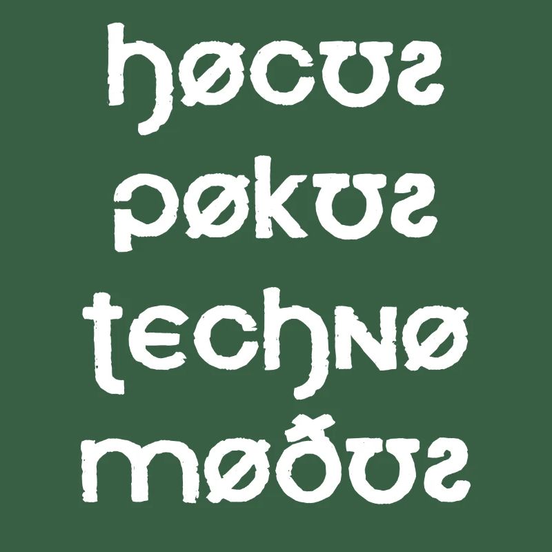 Hocus Pocus Techno Mode Font