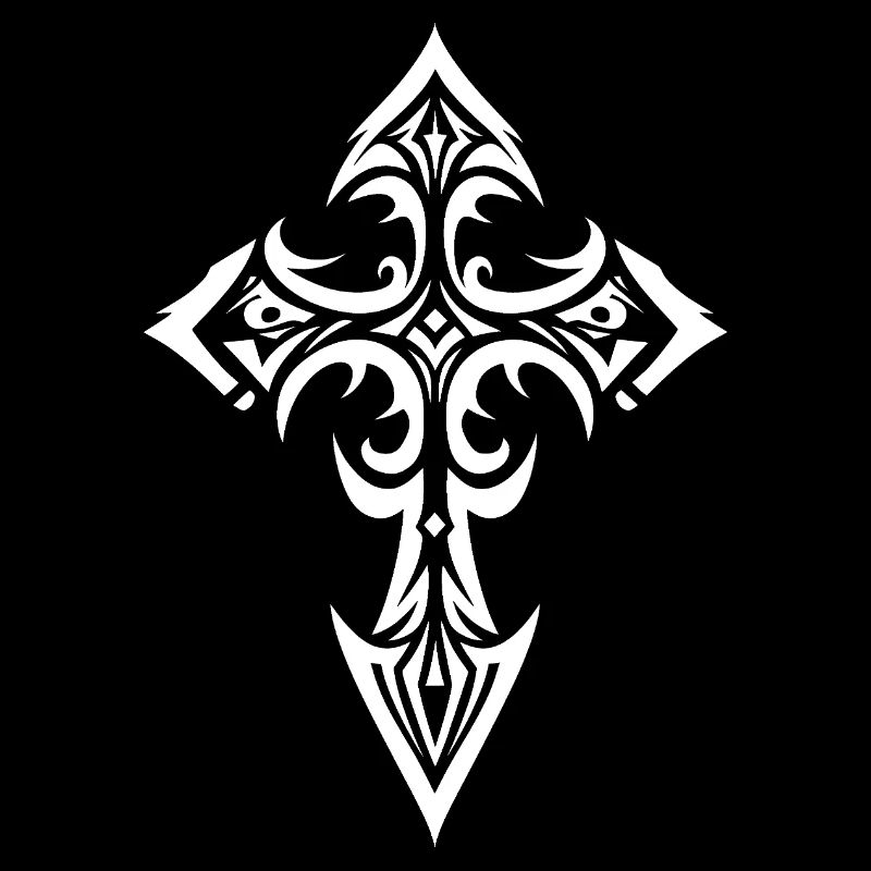 Croix tribale ornée