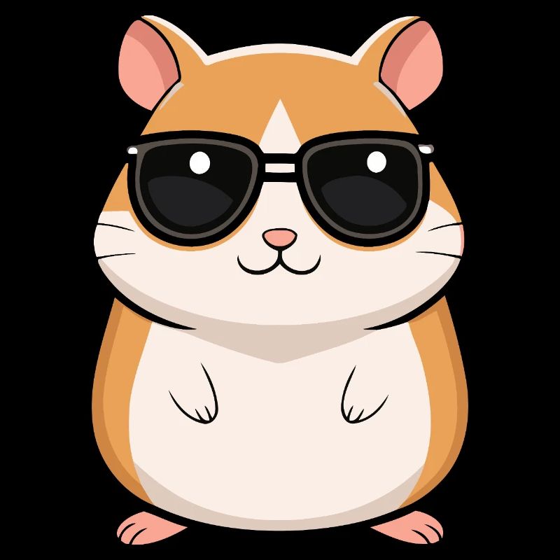 Cool Hamster with Sunglasses