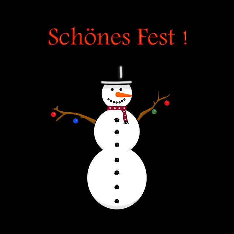 Snowman beautiful feast