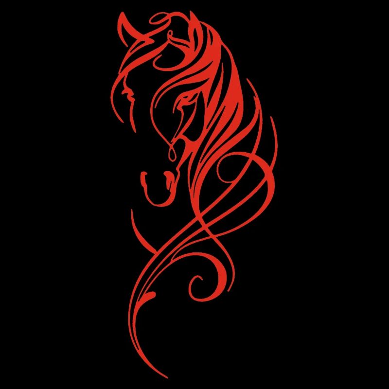 Rotes abstraktes Pferd