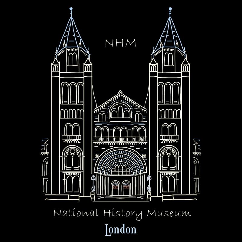 London, Natural History Museum NHM, Drawing, UK