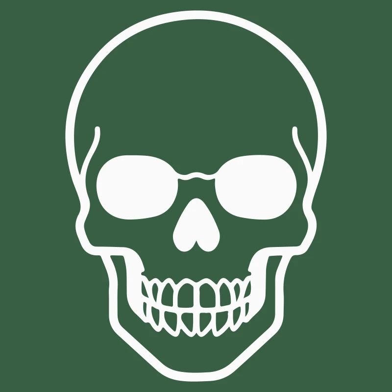 Minimalist Totenkopf Design