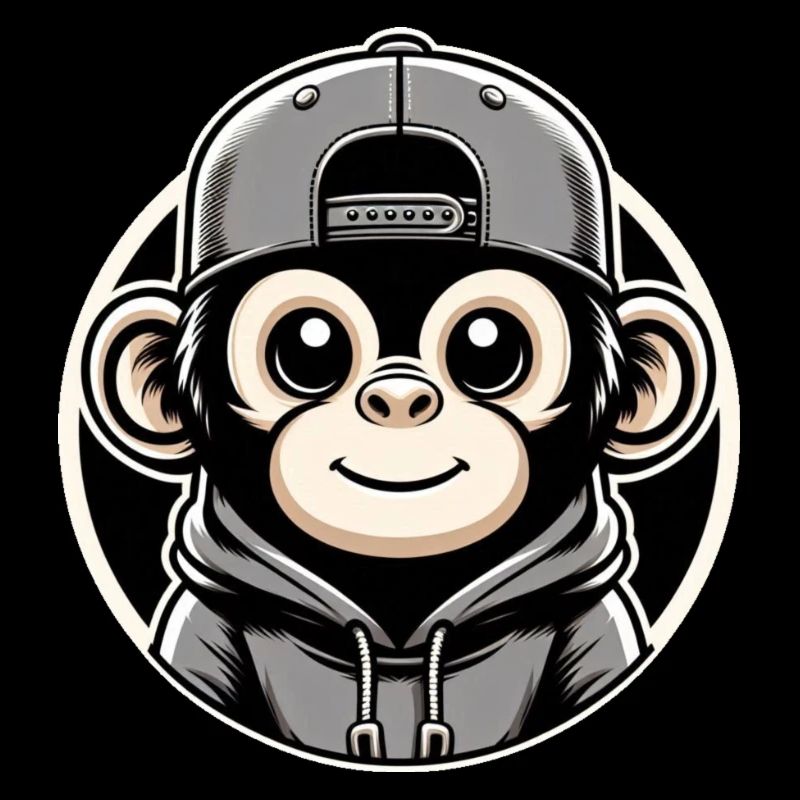 Casquette à capuche Monkey Round