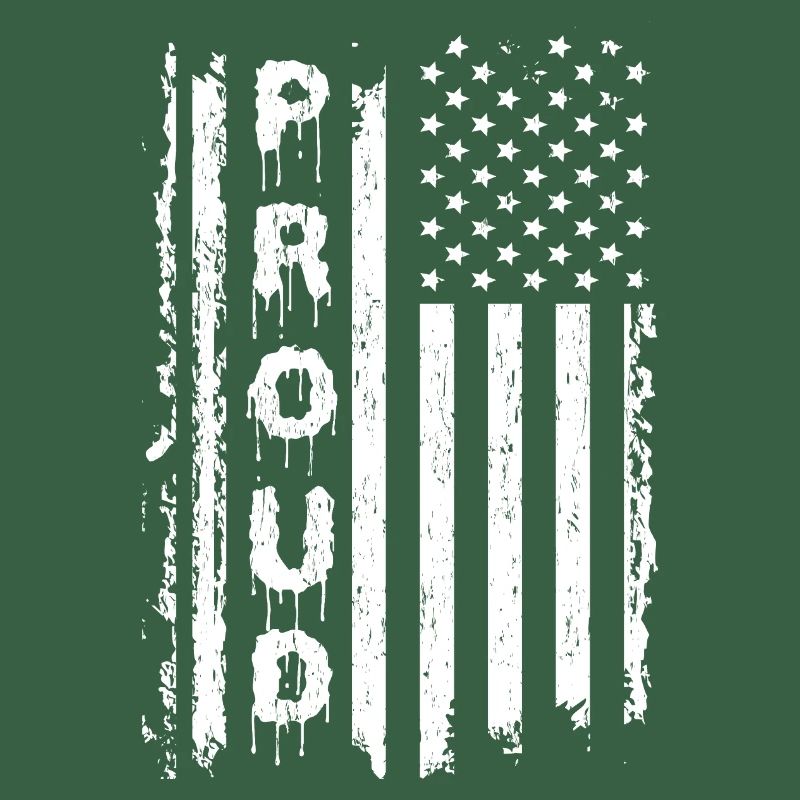 American Flags and Text Graphics